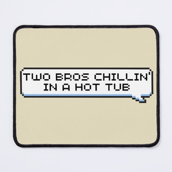 Item preview, Two Bros Chillin' in a Hot Tub Sticker designed and sold by Potato Quality Prints.