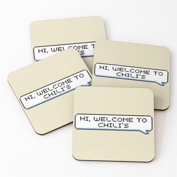 Item preview, Hi, Welcome to Chili's Sticker designed and sold by Potato Quality Prints.