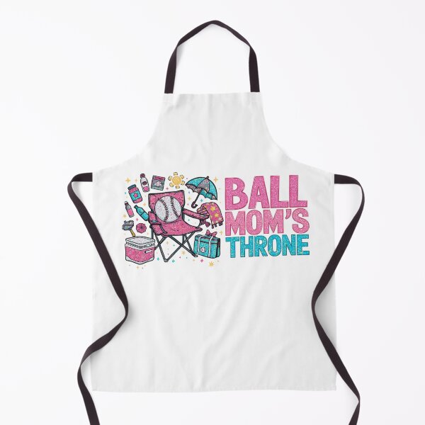Item preview, Ball Mom's Throne - Glitter Baseball Softball Game Day Sideline Art designed and sold by CulDeSacCreate.