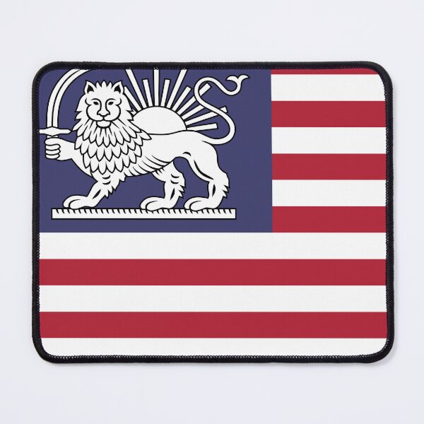 Item preview, American–Iranian Heritage Flag | Lion and Sun Meets Stars and Stripes designed and sold by FlagX.