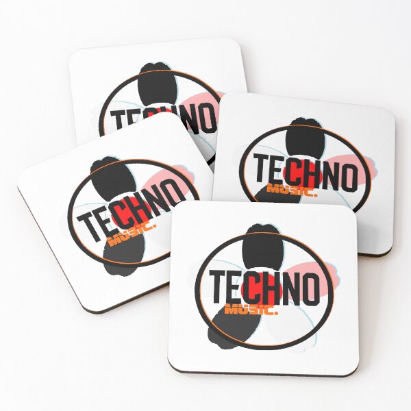 Item preview, Techno music flower logo designed and sold by Ashtreemeadow.