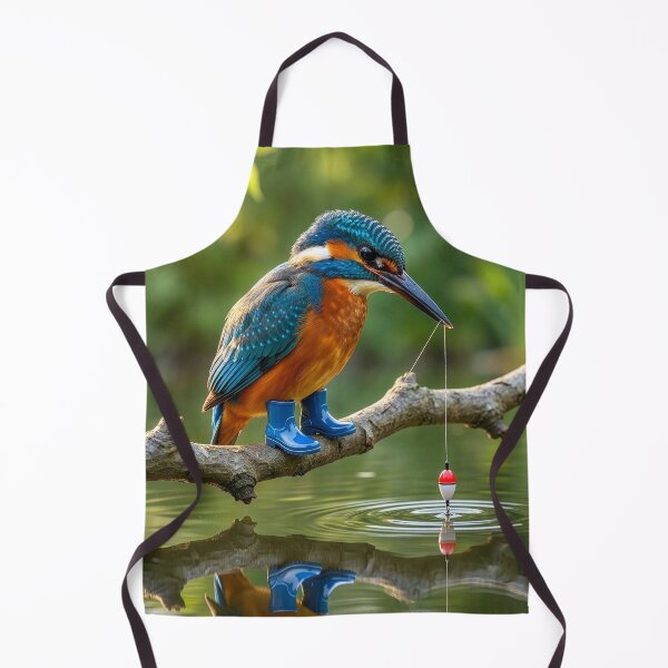 Item preview, Kingfisher Fishes in Wellingtons designed and sold by Tridentulus.