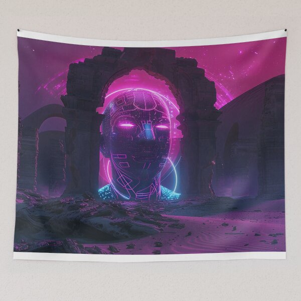 Item preview, Retro Neon Dream – Vol.8: Whispers of the Oracle designed and sold by Mysz533JC.