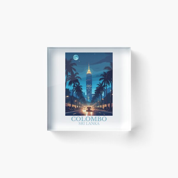 Item preview, Colombo Sri Lanka Night Skyline designed and sold by Fxpranit.