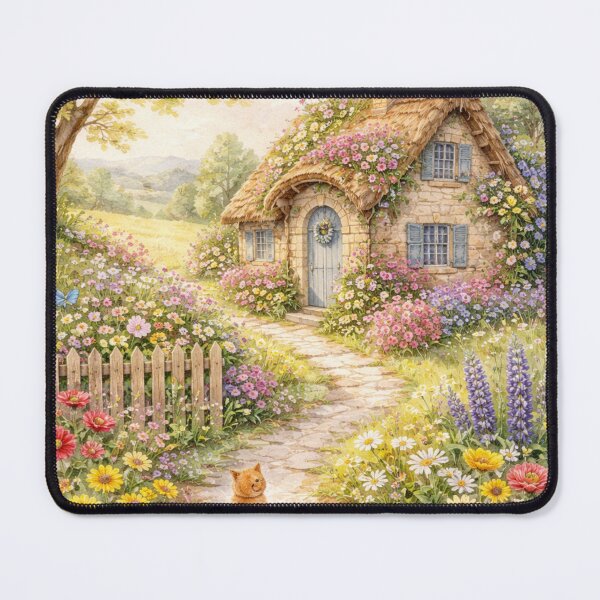 Item preview, Country house with flower garden designed and sold by DrizzyV.