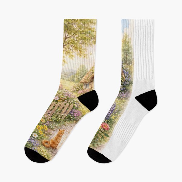 Item preview, Country house with flower garden designed and sold by DrizzyV.