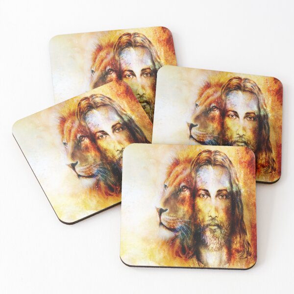Item preview, Jesus and Lion of Judah Watercolour Christian Art designed and sold by Jomack1.