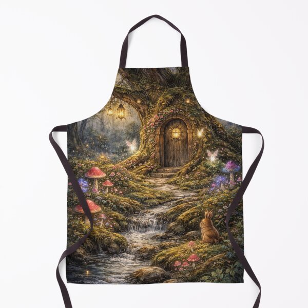 Item preview, Enchanted Fairy Tree Watercolor – Dark Fantasy Forest Illustration designed and sold by DrizzyV.