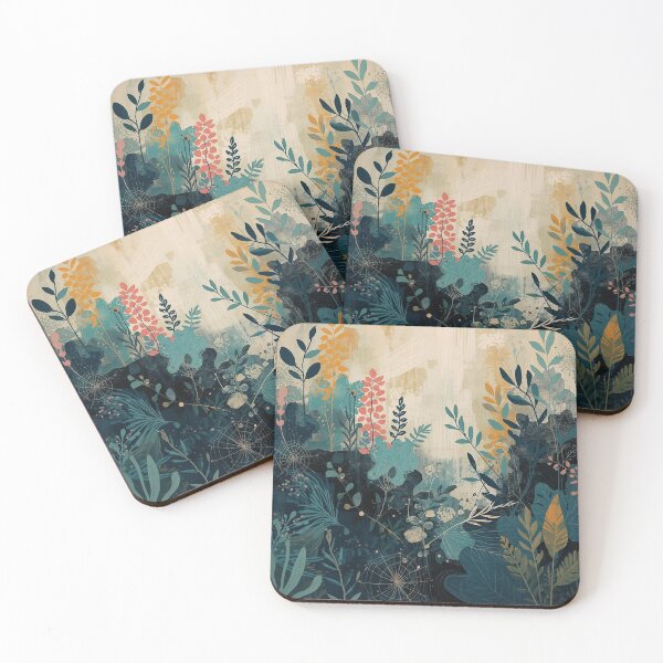 Item preview, Muted Twilight Thistle Bloom Garden’s Quiet Veil designed and sold by shaang.