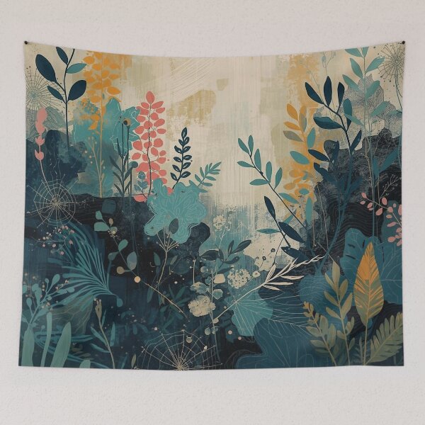 Item preview, Muted Twilight Thistle Bloom Garden’s Quiet Veil designed and sold by shaang.