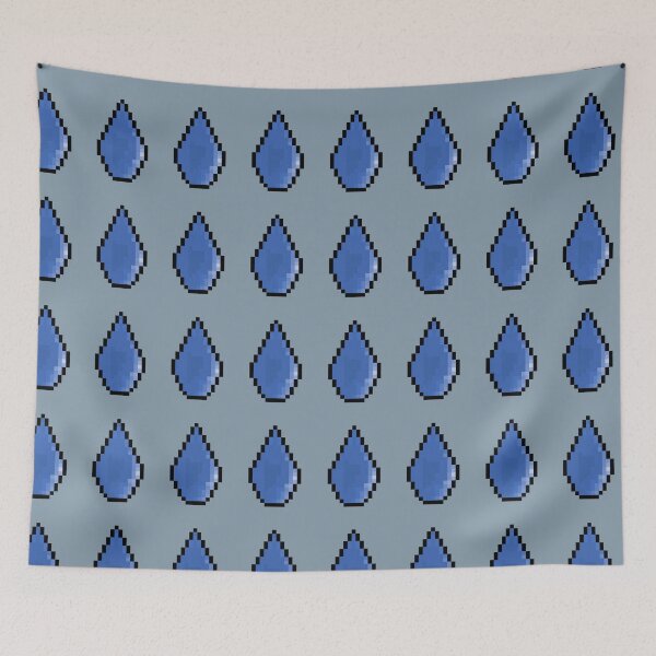 Item preview, Pixel Art Raindrop designed and sold by Potato Quality Prints.