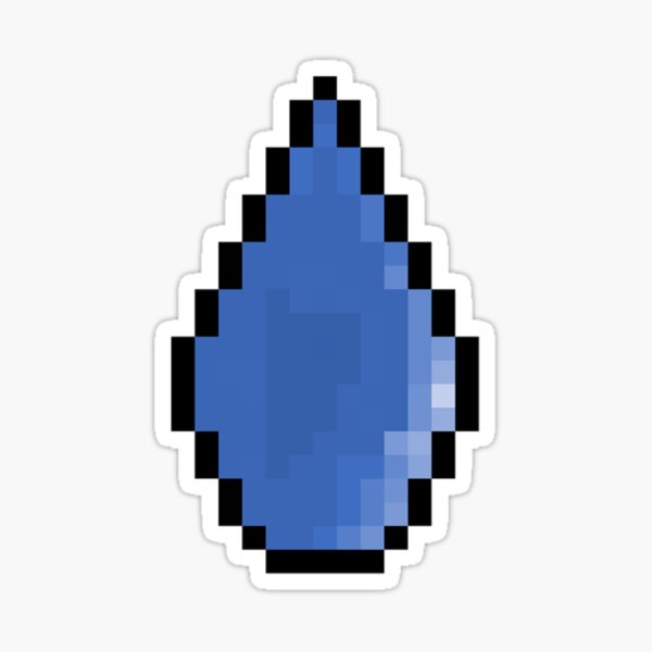 Item preview, Pixel Art Raindrop designed and sold by Potato Quality Prints.