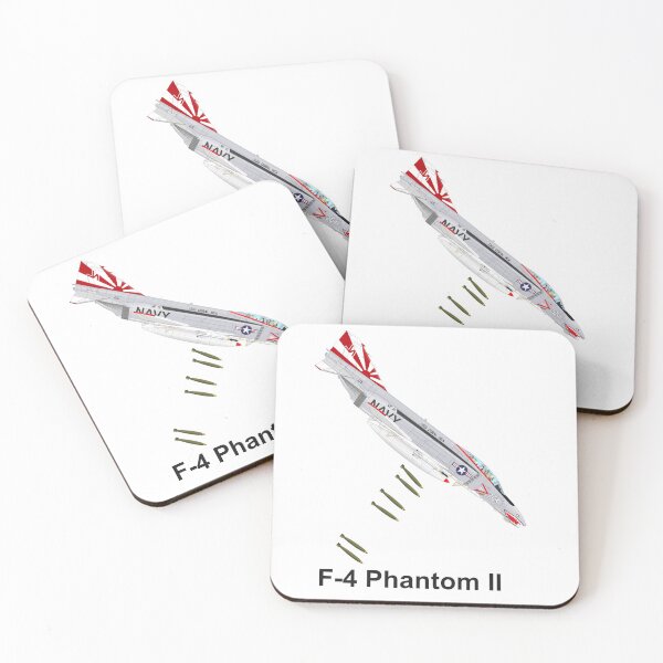 Item preview, F-4 Phantom II Dropping Bombs designed and sold by delphicfineart.
