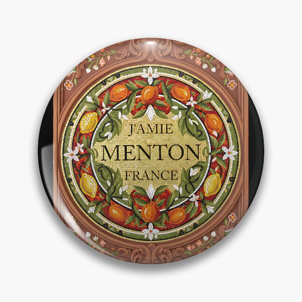 Item preview, J’aime Menton France – Citrus Mosaic Art from the French Riviera designed and sold by FrancophileFun.
