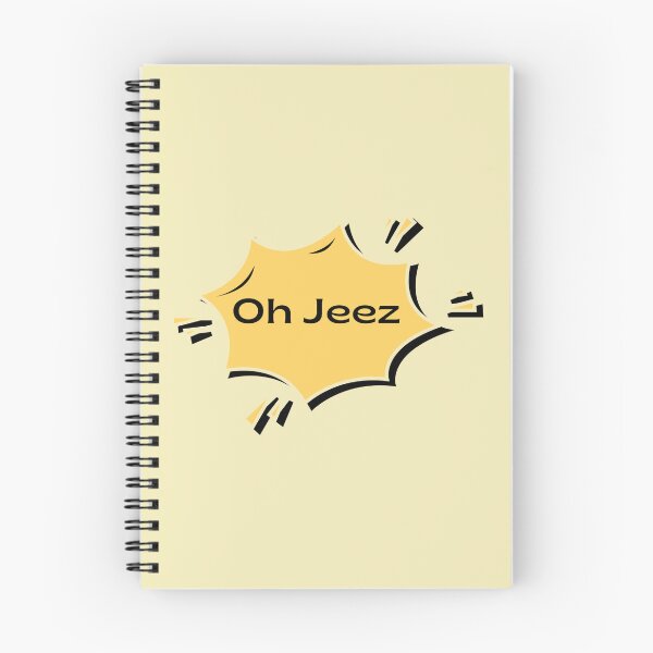 Artikelvorschau, Oh je! Lustiger Text in Gelb und Schwarz für Arbeit, Schule, Karten, Wandbilder, T-Shirts, Hüte, Homeoffice – Redbubble-Shop entworfen und verkauft von Saritas Boutique Shop.