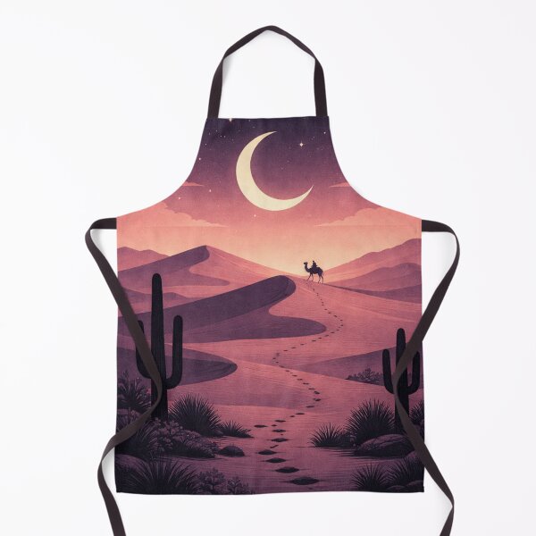 Item preview, Minimal Desert Night – Crescent Moon Illustration designed and sold by DrizzyV.