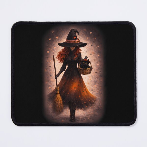 Item preview, Witch of Crimson Flame – Valentine Witch Art designed and sold by BeesNeesTees.
