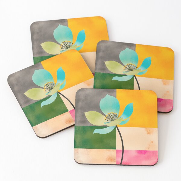 Item preview, Modern Abstract Floral in Color Blocks designed and sold by joycrysstudio.