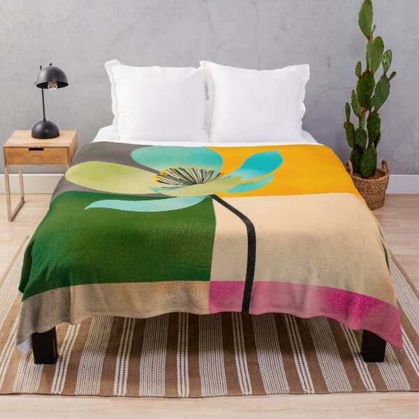 Item preview, Modern Abstract Floral in Color Blocks designed and sold by joycrysstudio.