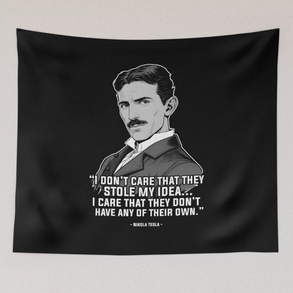 Item preview, nikola tesla illustration designed and sold by sabartgunpla.