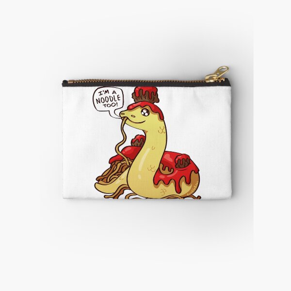 Item preview, I'm a Noodle Too - Cute Spaghetti and Meatballs Snake designed and sold by BumbleBites.