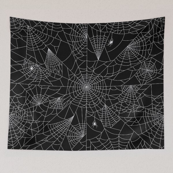 Item preview, Spider Webs - Black and White designed and sold by Shanna Lenè Hattaway.