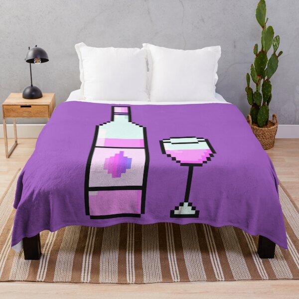 Item preview, Pixelated Purple Wine designed and sold by Potato Quality Prints.