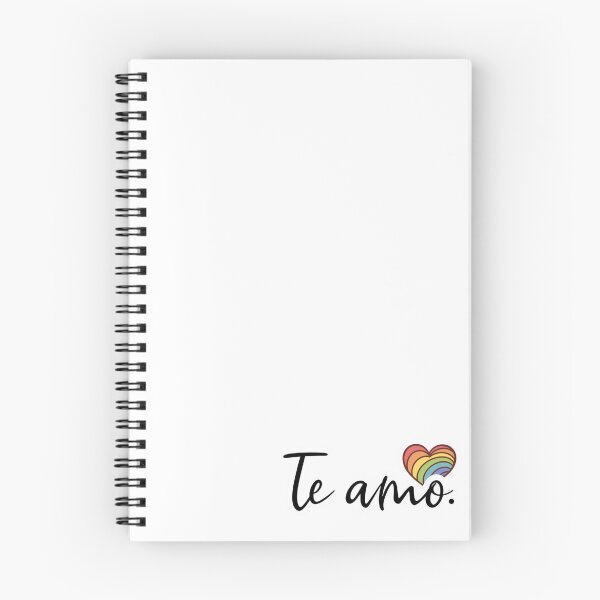 Item preview, Te Amo Heart Rainbow - Spanish I Love You Valentine Gift designed and sold by EchoPrint Co..