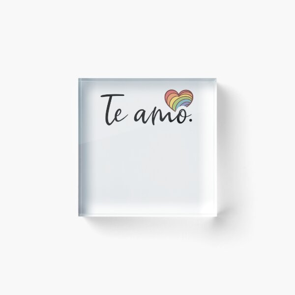 Item preview, Te Amo Heart Rainbow - Spanish I Love You Valentine Gift designed and sold by EchoPrint Co..