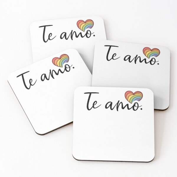 Item preview, Te Amo Heart Rainbow - Spanish I Love You Valentine Gift designed and sold by EchoPrint Co..