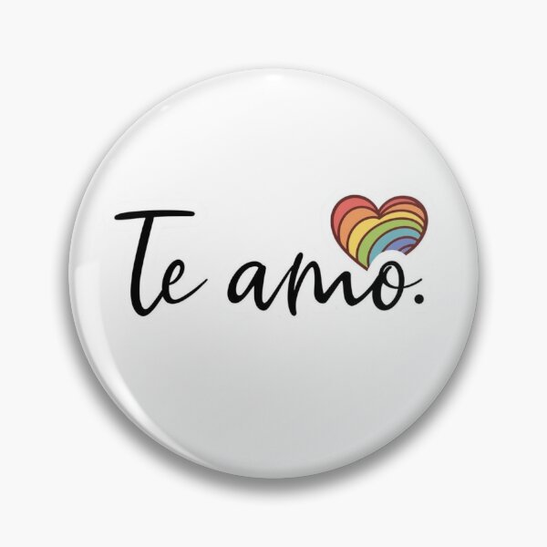 Item preview, Te Amo Heart Rainbow - Spanish I Love You Valentine Gift designed and sold by EchoPrint Co..