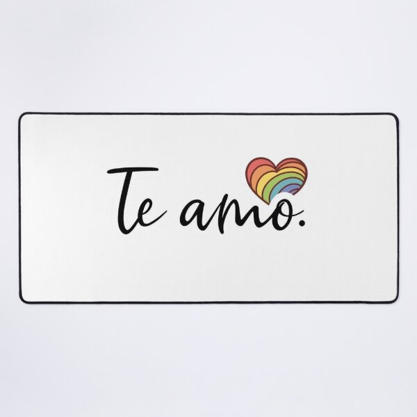 Item preview, Te Amo Heart Rainbow - Spanish I Love You Valentine Gift designed and sold by EchoPrint Co..