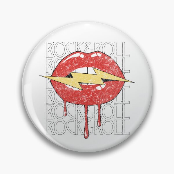 Artikelvorschau, Rock and Roll Dripping Lips Lightning Graphic entworfen und verkauft von The secret storage room.