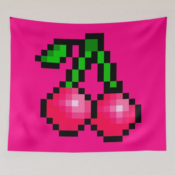 Item preview, Pixel Art Cherries designed and sold by Potato Quality Prints.