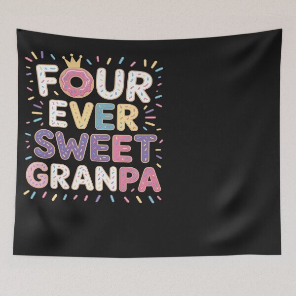Item preview, Four Ever Sweet Grandpa 4Th Birthday Girl Donut Lover designed and sold by BlueCreator-inc.