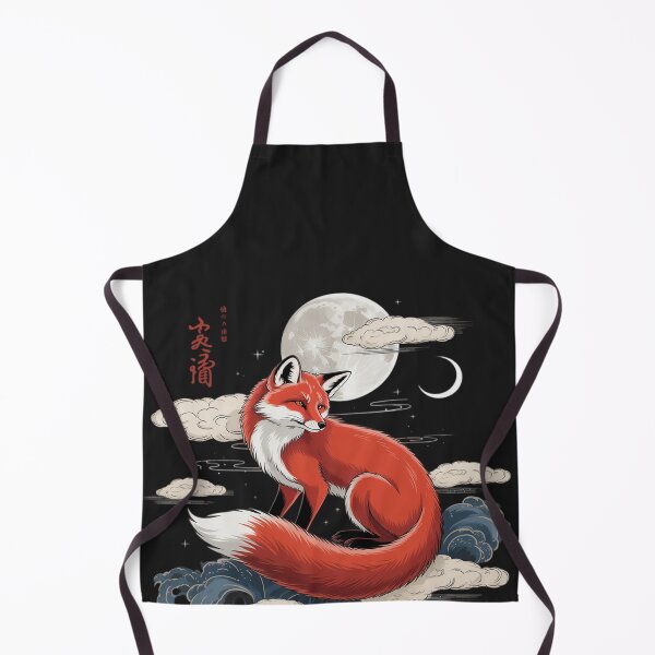 Item preview, Fox Moon Clouds Kitsune Japanese Ukiyo-e Art Women Men Kids designed and sold by BlueCreator-inc.