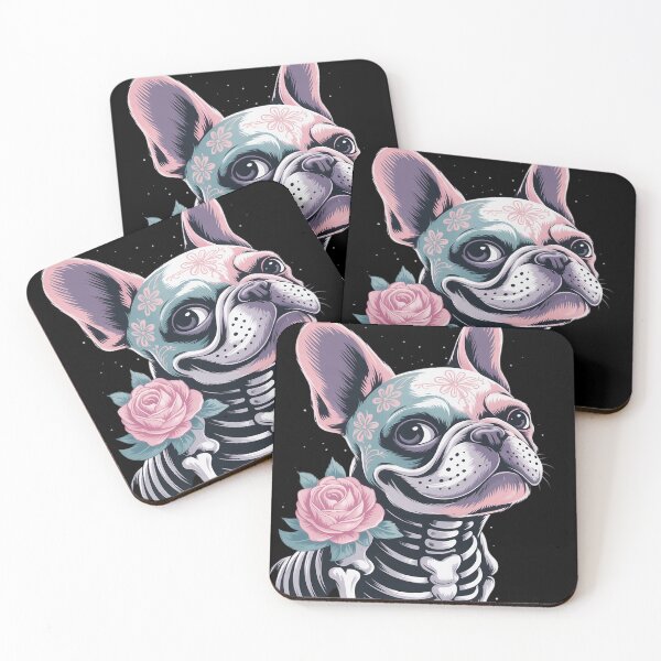Item preview, French bulldog Skeleton Dia de los Muertos Halloween Spooky designed and sold by BlueCreator-inc.