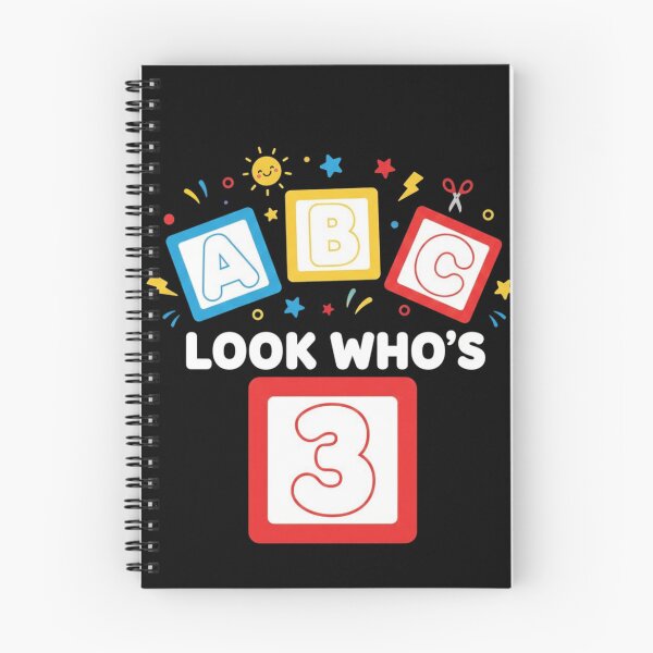 Item preview, Funny ABC Look Who's 3 Toddler Birthday Alphabet Cute designed and sold by GridText.