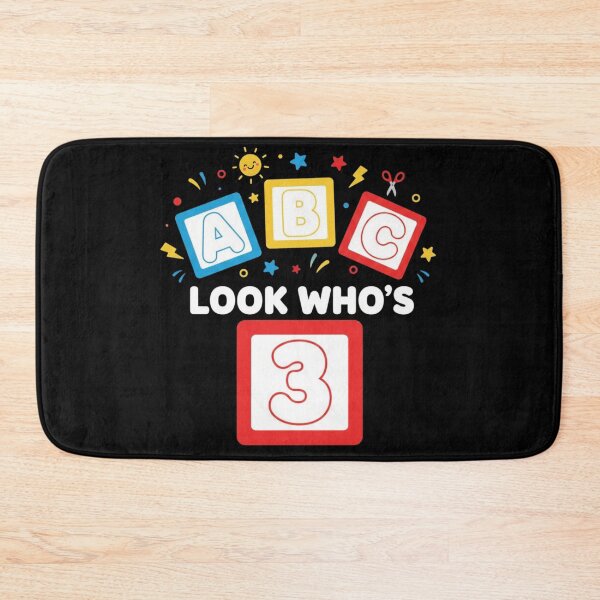Item preview, Funny ABC Look Who's 3 Toddler Birthday Alphabet Cute designed and sold by GridText.