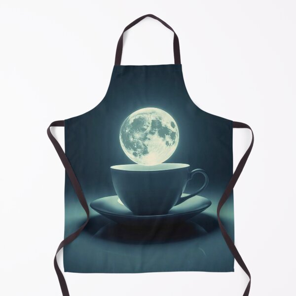 Item preview, Celestial Brew: Surreal Full Moon Teacup Art designed and sold by Cozyartsss.