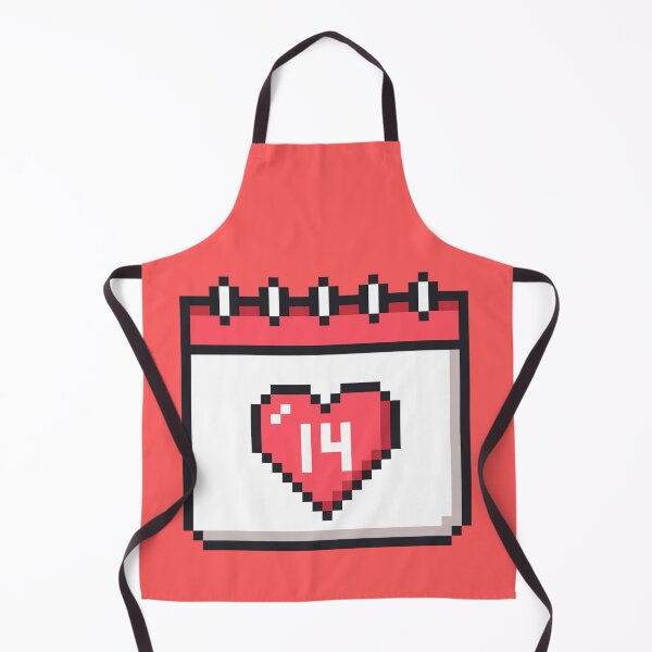 Artikelvorschau, Pixel-Art-Valentinstagskalender entworfen und verkauft von Potato Quality Prints.