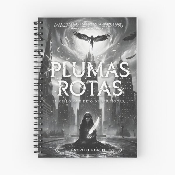 Item preview, Copy of Dark Fantasy Notebook – Feathers Fallen from the Broken Sky designed and sold by Anomaly 404 Error.