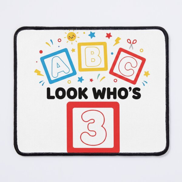 Item preview, Vintage ABC Look Who's 3 Learning Birthday Alphabet Fun designed and sold by GridText.