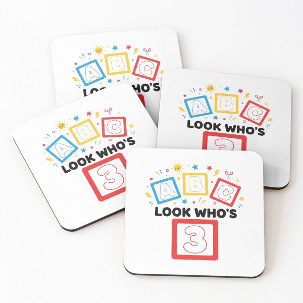 Item preview, Vintage ABC Look Who's 3 Learning Birthday Alphabet Fun designed and sold by GridText.