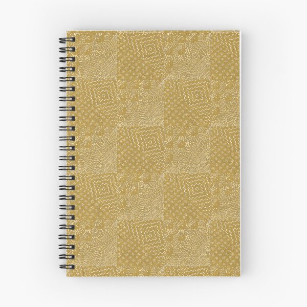 Item preview, Gold Sashiko Stitch Japanese Visible Mended Fabric Print  designed and sold by LoveAlways-AEP.