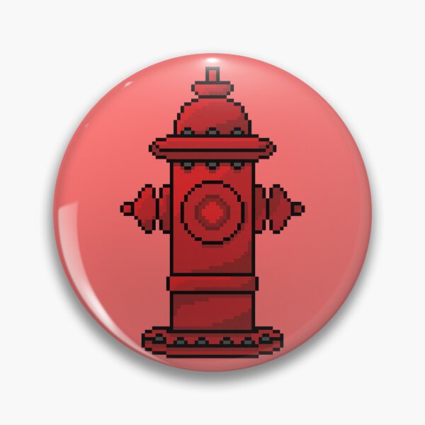 Item preview, Pixel Art Fire Hydrant designed and sold by Potato Quality Prints.