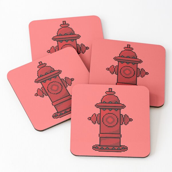 Item preview, Pixel Art Fire Hydrant designed and sold by Potato Quality Prints.