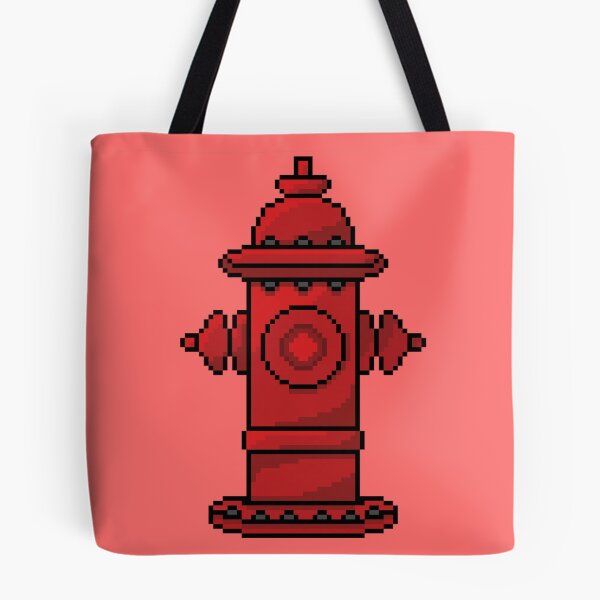 Item preview, Pixel Art Fire Hydrant designed and sold by Potato Quality Prints.