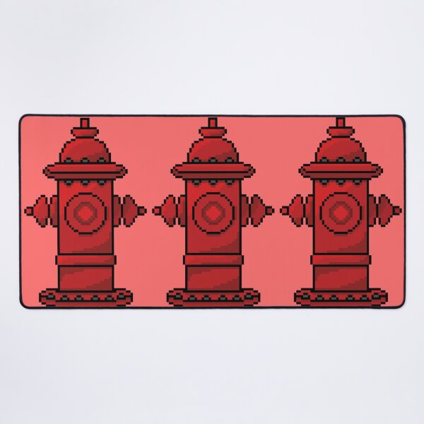 Item preview, Pixel Art Fire Hydrant designed and sold by Potato Quality Prints.
