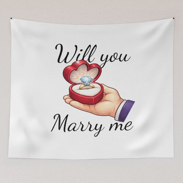 Item preview, Will You Marry Me – Romantic Proposal Day designed and sold by Shtex.